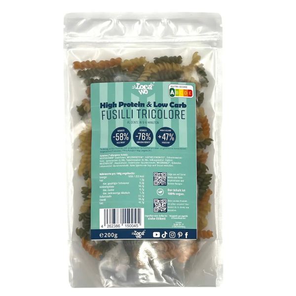 High Protein & Low Carb Fusilli Tricolore 200g