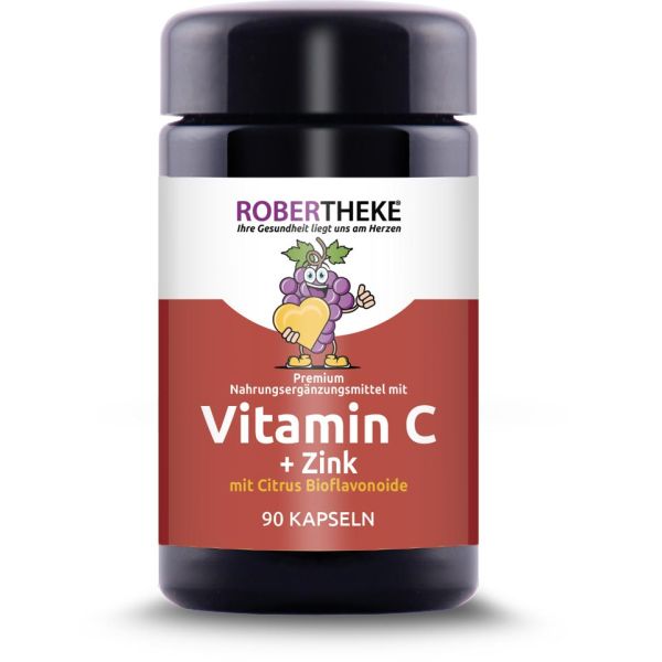 Robertheke Vitamin C +Zink & Citrus Bioflavonoide, 90 Kapseln 54g Dose