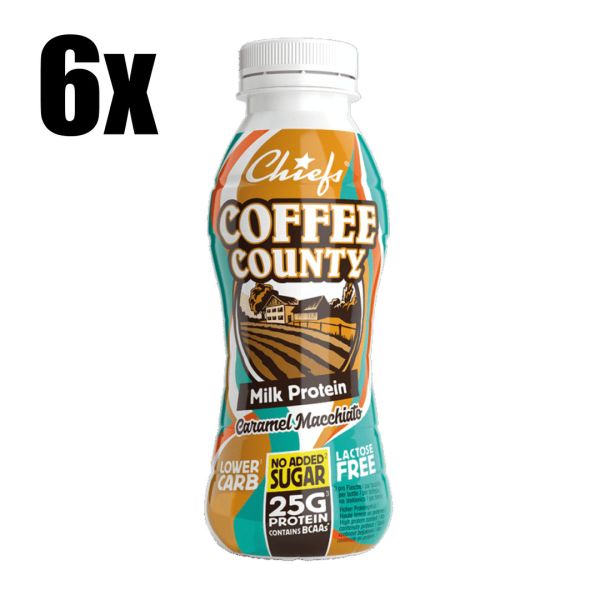 Chiefs Milk Protein Drink Coffee County 6x 330 ml