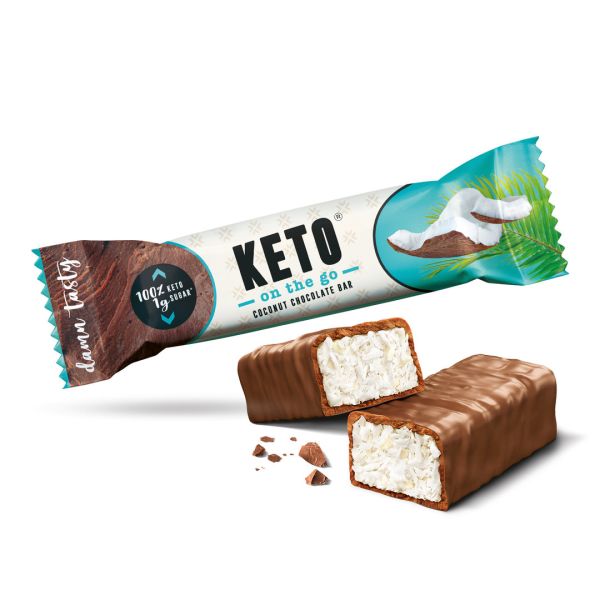 KETO on the go Coconut Chocolate 20x35g Riegel