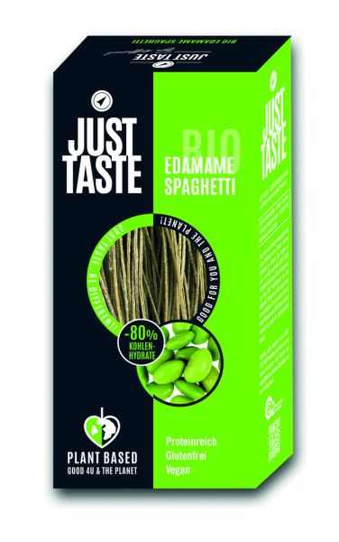 Just Taste Bio Edamame Spaghetti 4x250g Packung (Gesamtmenge 1kg)