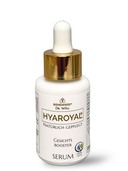Bienenherz HYAROYAL Gesichtsserum Booster Anti Age | 30ml | Hyaluronsäure + Gelée Royale |