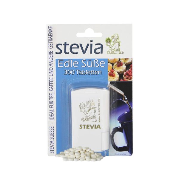 Stevia Tabletten 300 Stück im Spender, 18g Füllmenge