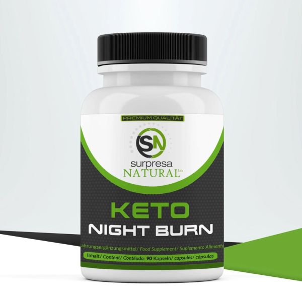 Keto Night Burn: 90 Kapseln, hochdosiert und vegan, 59g Dose