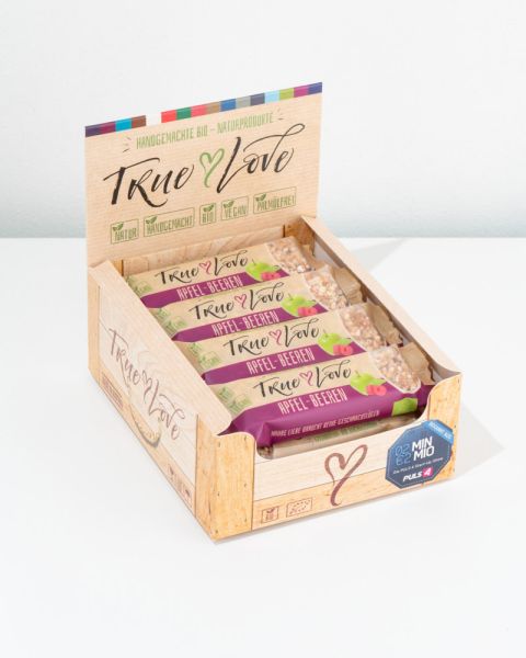 True Love Apfel-Beeren BIO Riegel 12 x 28g