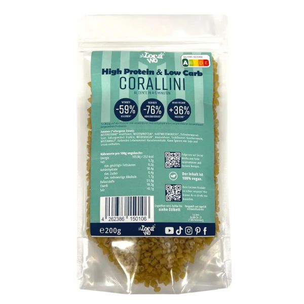 High Protein & Low Carb Corallini 200g