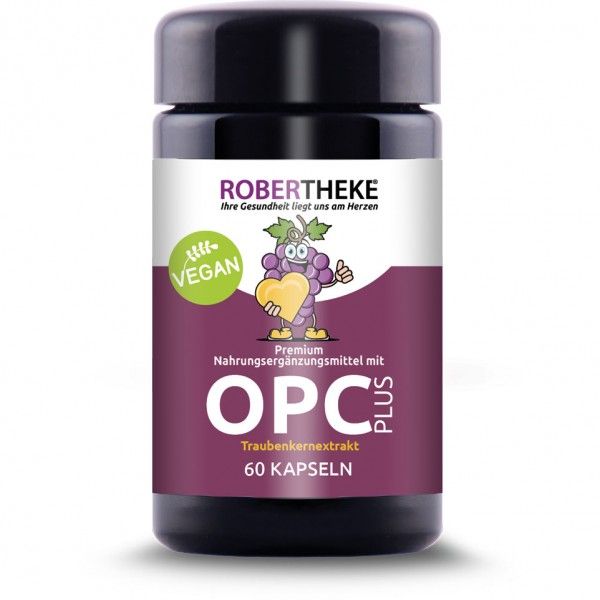 Robertheke OPC Traubenkernextrakt + | 60 Kapseln, 48g Dose