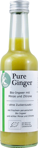 Pure Ginger Green Bio-Ingwer mit Zitrone und Minze 250 ml