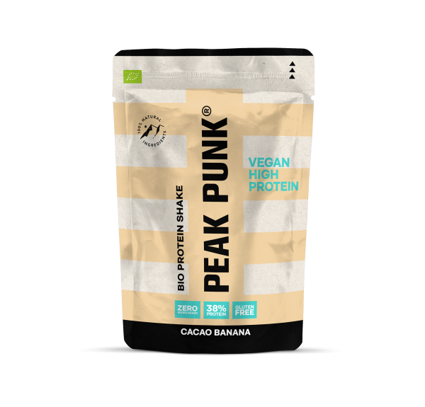 Peak Punk CACAO BANANA veganes BIO Protein 250g Beutel, 38% Protein