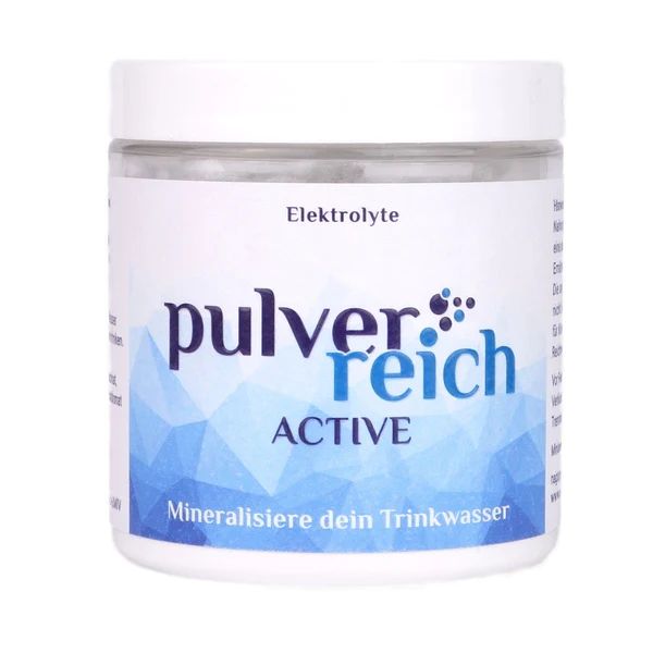 Pulverreich Active - Elektrolyt Pulver für Sport und Hitze 150g Dose