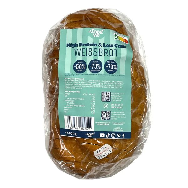 High Protein & Low Carb Weißbrot 400g
