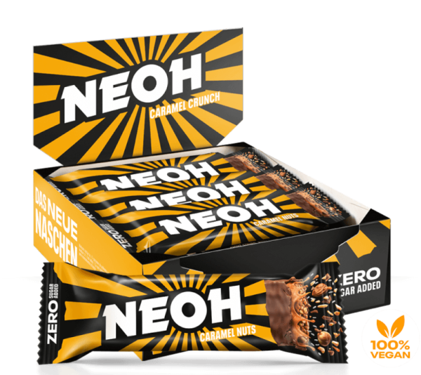 NEOH The Crossbar Caramel Nuts, VEGAN - 12 Riegel á 30g